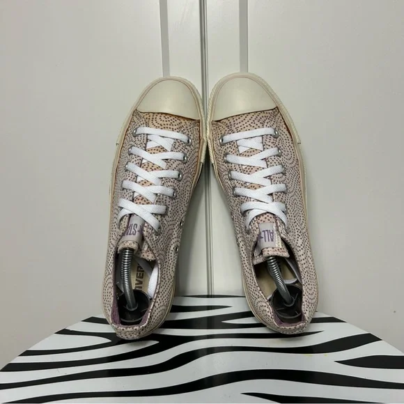 Converse ctas low polka dot heart purple beige - Picture 6 of 8